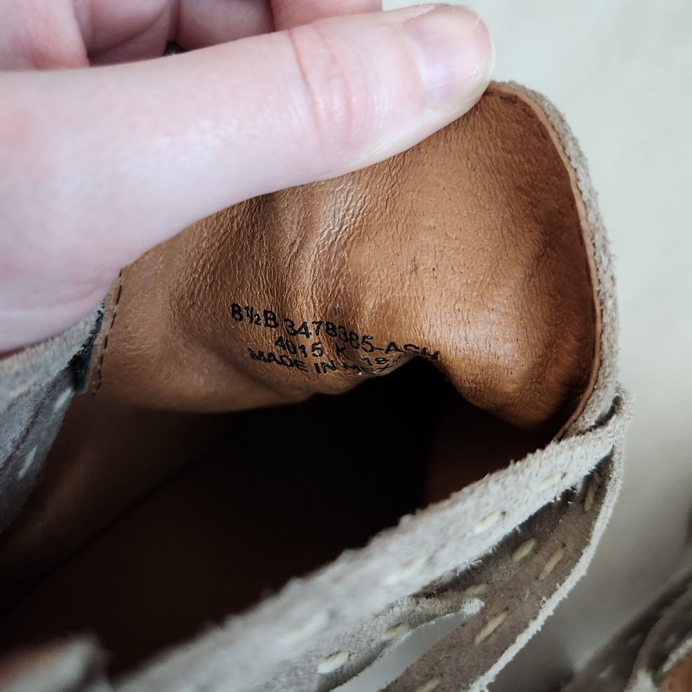 Frye Naomi Pickstitch Shootie Suede Ankle Boot Size 8.5 - Picture 6 of 6